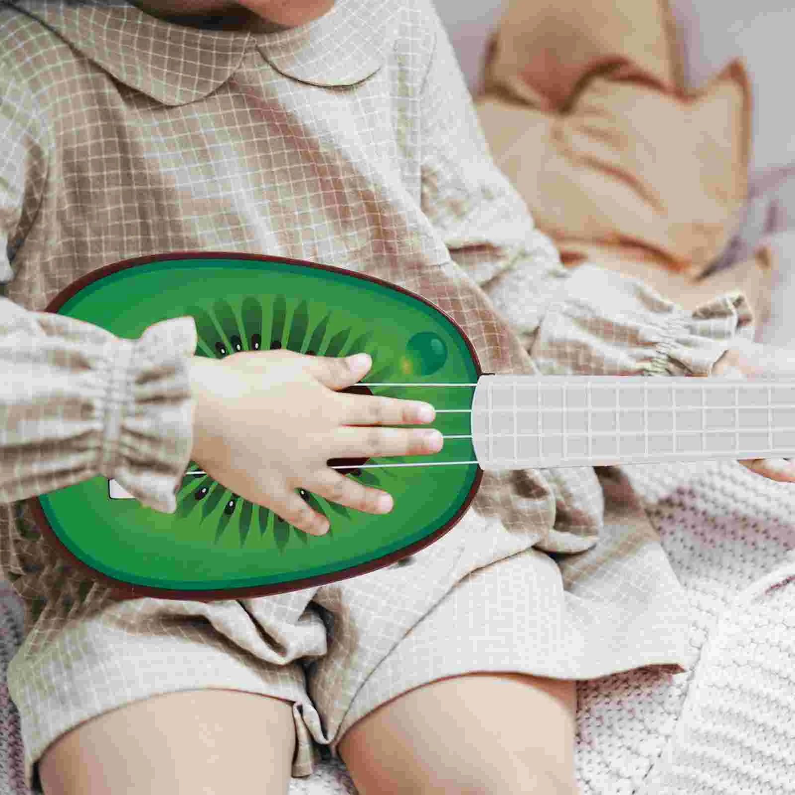 

4 PCS Mini Guitar Child Toddler Toys for Girls Starter Ukulele Plastic Plaything