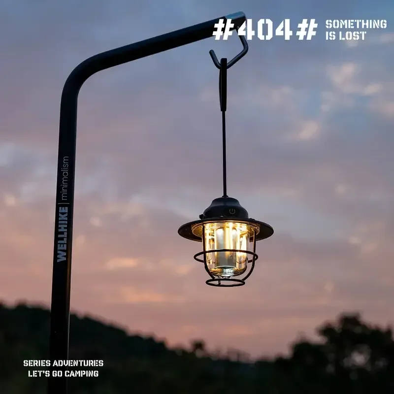 Vintage Rechargeable LED Lantern, Durable Portable Light for Outdoor Camping and Home Decor