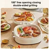 220V Electric Baking Pan Home Double-sided Heating Hanging Pancake Machine Pie Pizza Bak Pan 3 Gear Adjust Grill Machine 1400W 4