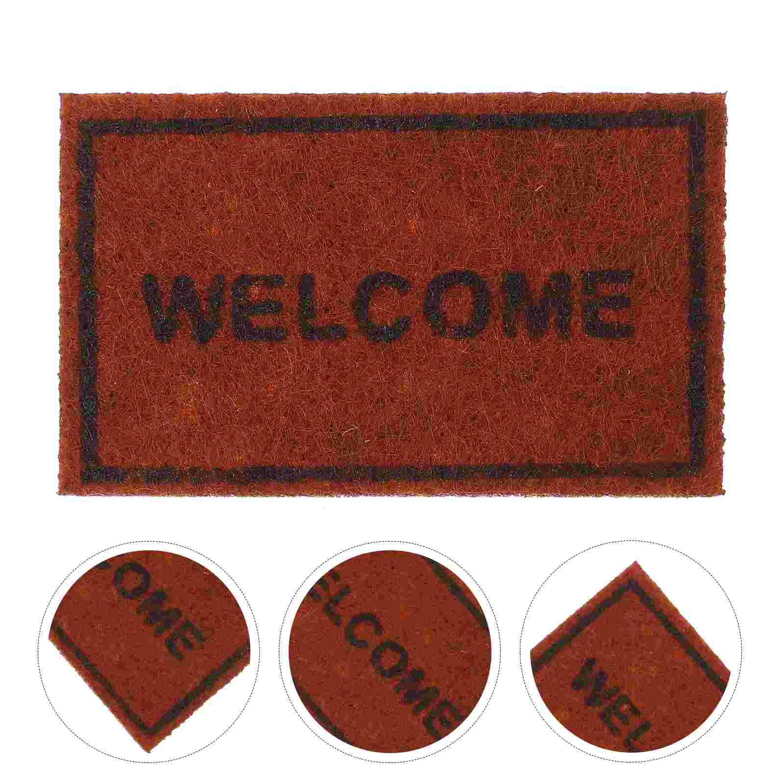 

3 Pcs House Rug Floor Rugs Mini Carpet Micro Landscape Pad Dollhouse Welcome Carpets Cloth
