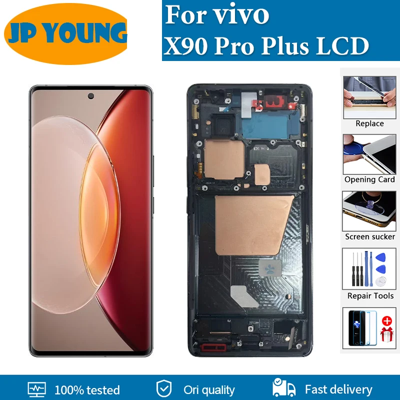 100% Test Original For Vivo X80 Lcd Display Amoled X80 Screen