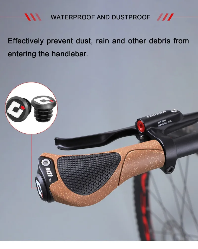 B Twin Bici Impugnature Per Manubrio Bici Gomma Antiscivolo