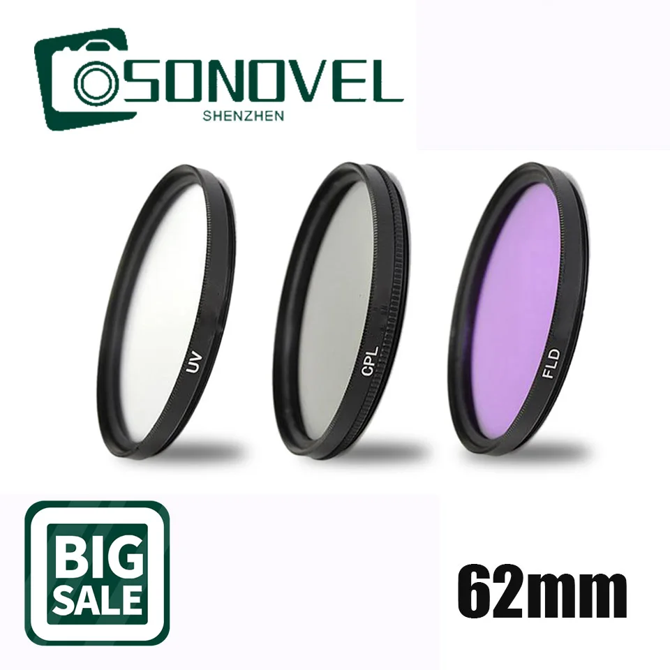 62Mm Uv Cpl Fld Lens Filter Kit Per Olympus Om-D E-M10/E-M5/E-M1/Pen-F/E-Pl7/-Pl6 Epl3 Epl5 Con M. Zuiko Digital 45Mm F/1.2 Pro