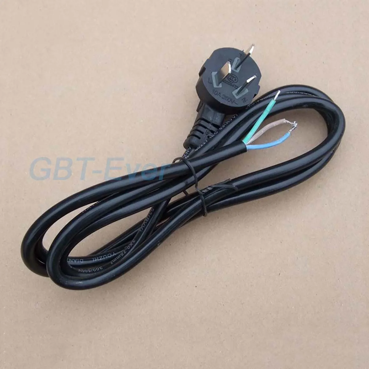 

1Pcs Three-Core Pipe Wire with Plug Electrical Connection Cable Pin Tail Power Cord Three-Plug Single Head Switching Power Cord
