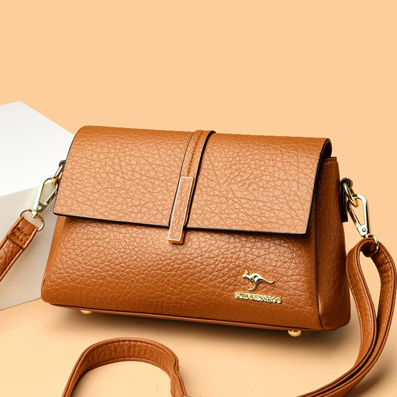 Borse a tracolla piccole a tracolla da donna di design alla moda Cartelle retrò casual Borsa a tracolla Cluthes Borsa da donna con patta_voghion.com