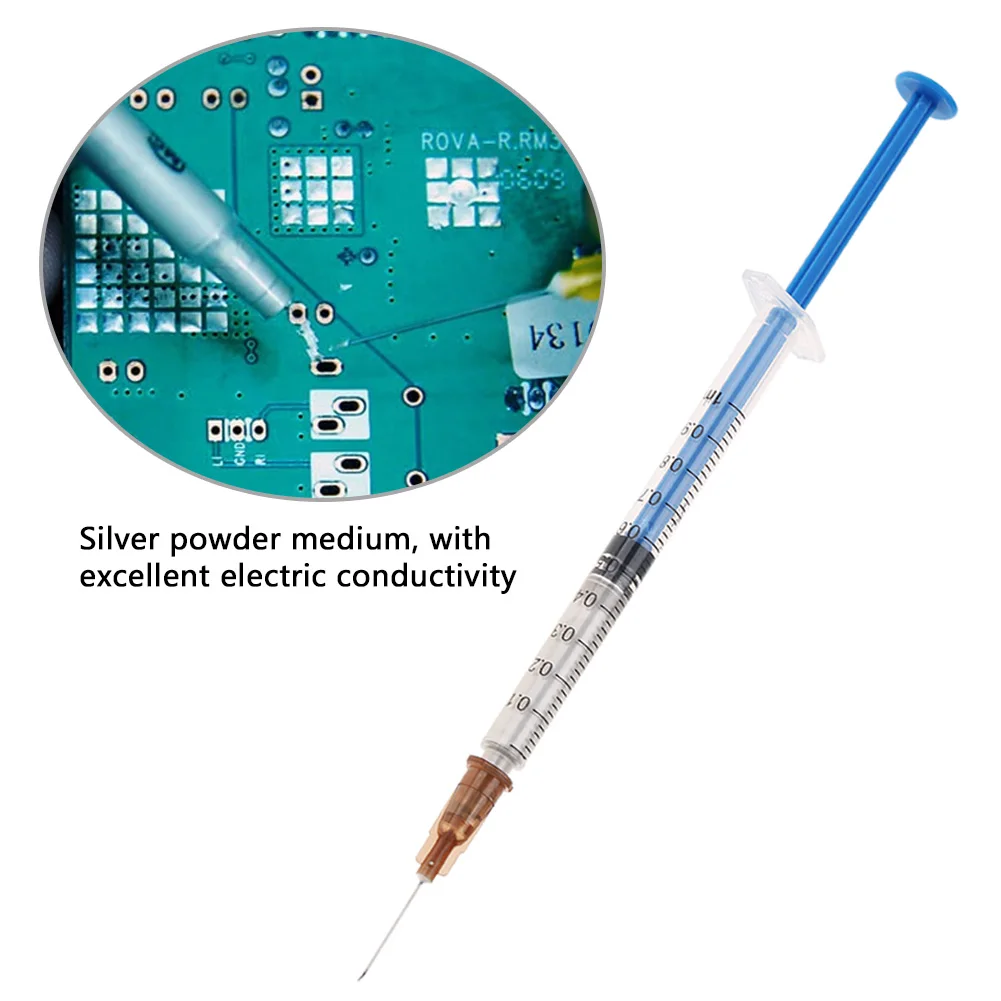 Conductive Silver Paste Adhesive Paint Pen for Keyboard PCB Repair Conductive Silver Paste