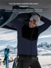 Outdoor men's autumn/Winter warm wool jacket with fleece Merino quick-drying jacket waterproof merino liner 4
