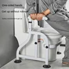 Elderly Flush Toilet Armrest Frame, Disabled Elderly Safety Products Toilet Non-slip Commode Toilet Disability Help Aids 2