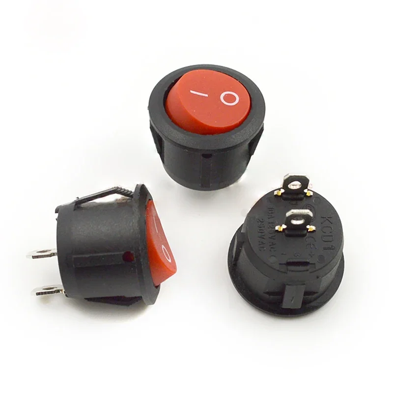 tipo dois pes 100 pecas 6a250v rocker preto branco vermelho 02