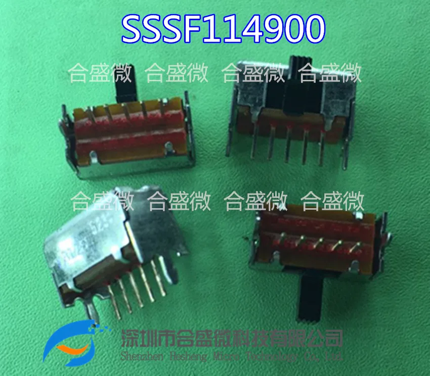 Japan Alps Slide Switch Imported Sssf114900 Toggle Switch 5 Feet 3 Gear Switch 2 Lines 10pcs original imported direct insertion 3 pin 2 speed toggle switch side pin 9 5 3 5 5