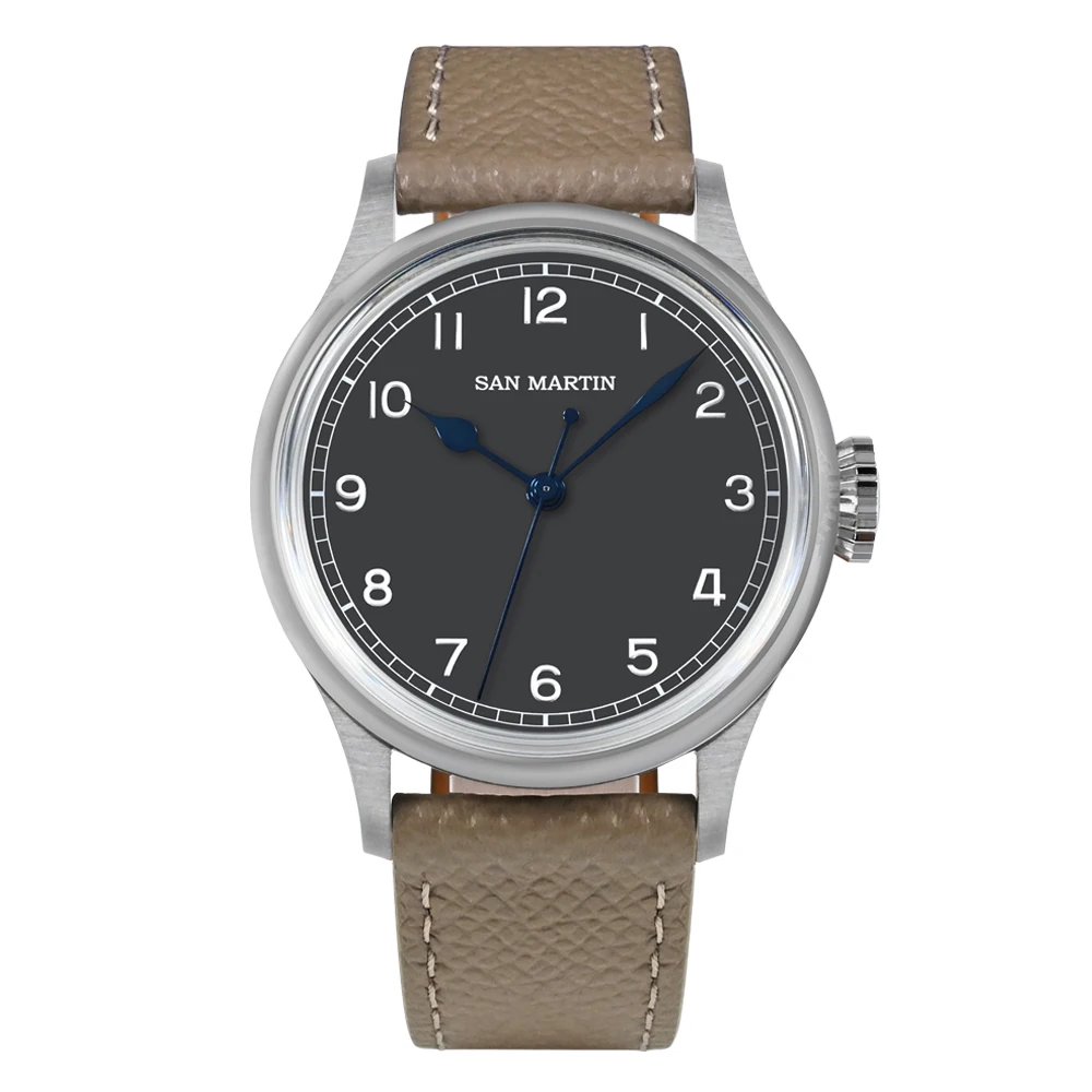 NC San Martin Orologio Meccanico Uomo Bronzo - Quadrante Blu - Vetro Zaffiro - C3 Luminoso - 4
