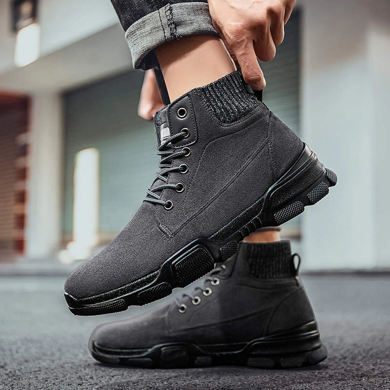 Plateforme Men Winter Boots Designer Luxury 2022 Brand Men's Autumn  Sneakers Non-leather Casual Shoes Safety Footwear Tennis - Men's Boots -  AliExpress
