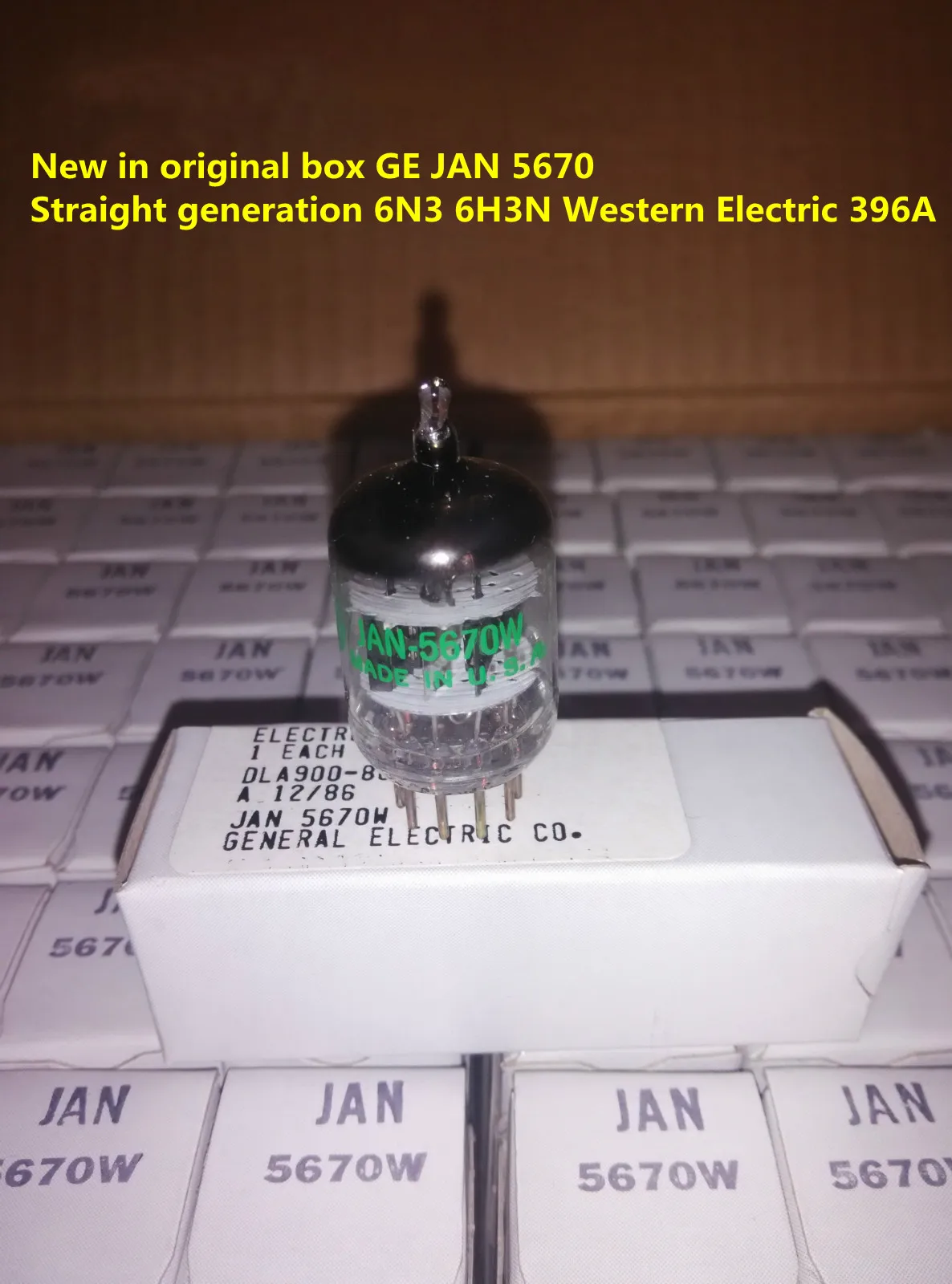 

Новая трубка GE 5670 от имени RCA Raytheon Beijing 6N3 6H3N 6n3 396A обеспечивает Сопряжение