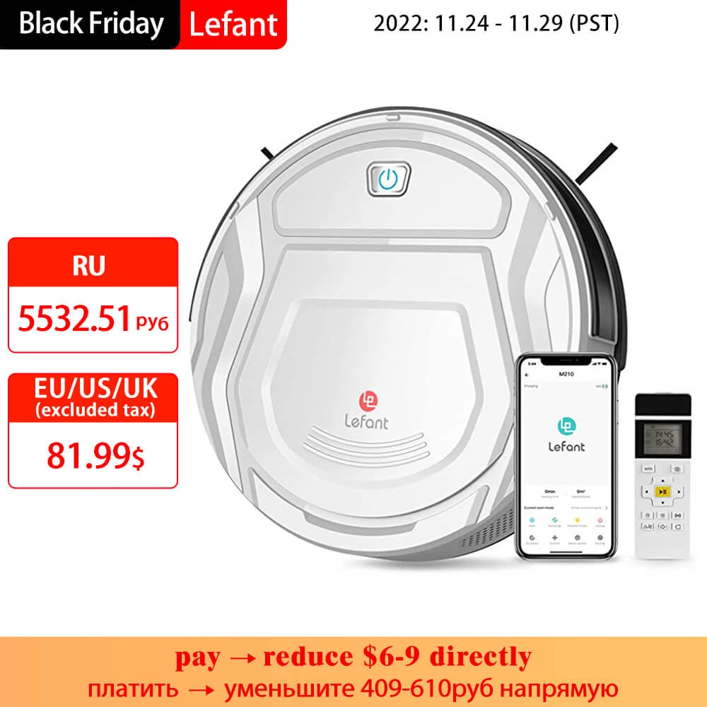 Lefant Wireless Robot Vacuum Cleaner M210 M201 for Home Appliance Smart