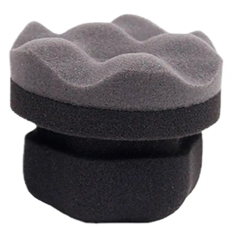 Car Tire Shine Sponge Vehicle Tire Wax Applicator Automobile Cleaning Supplies Multipurpose Wax Buffing Pads For Removing Stains
