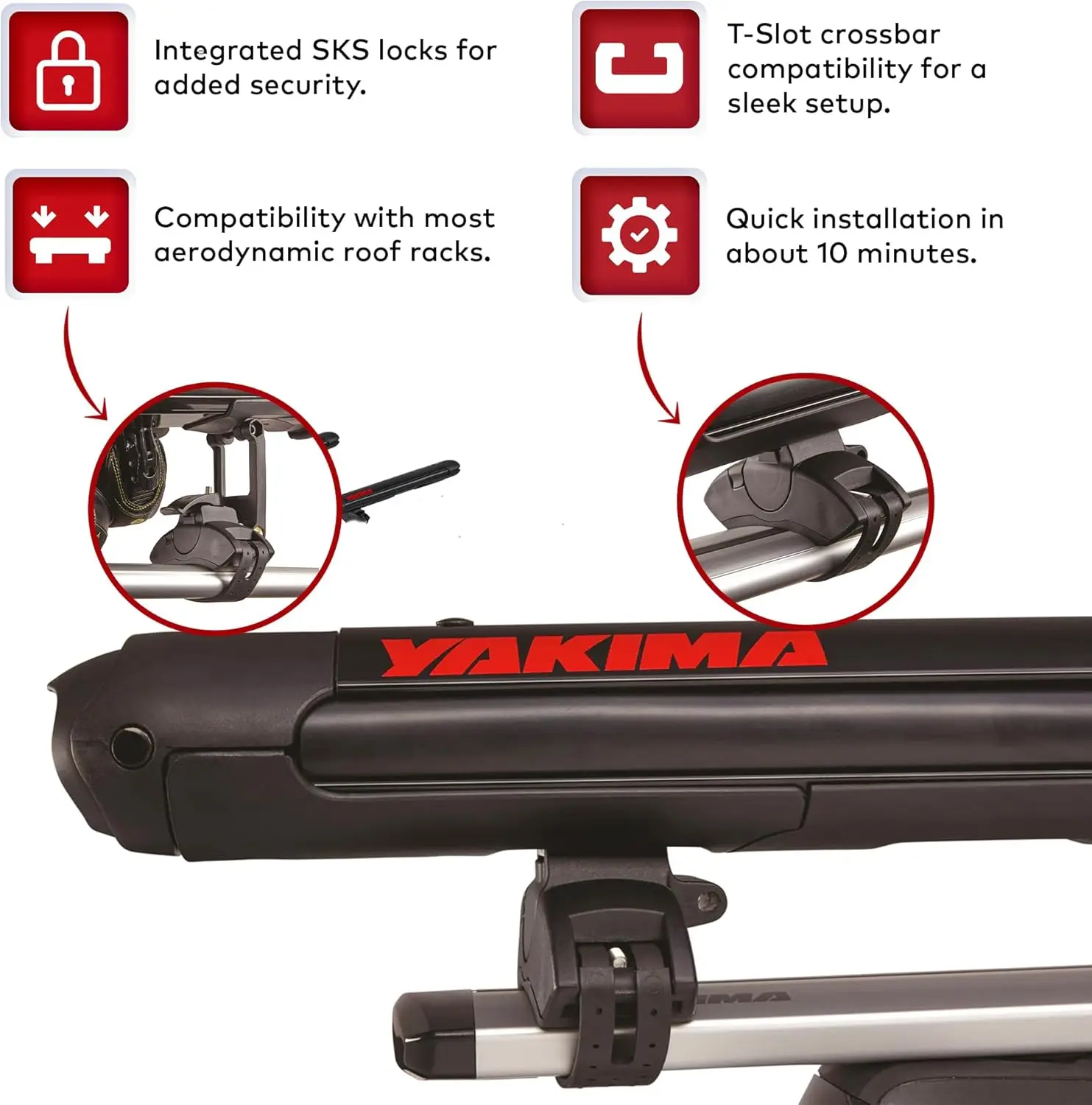 FatCat EVO 6/4 Ski Roof Rack Mount