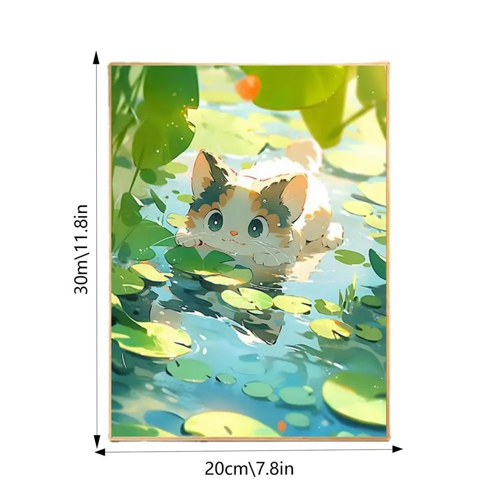Oil Number Painting Cartoon DIY Cat Painting Kit With Numbered Adult Paint  By Number Kits For Beginners And Kids Fun And - AliExpress