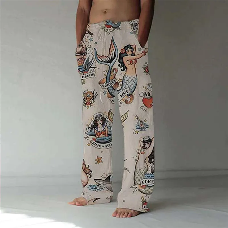 Men's And Women's Sweatpants Men Cool print Green Skull Horn 3D Jogging Pants Casual Hip Hop Street Wear Hip Hop Pan men casual pants