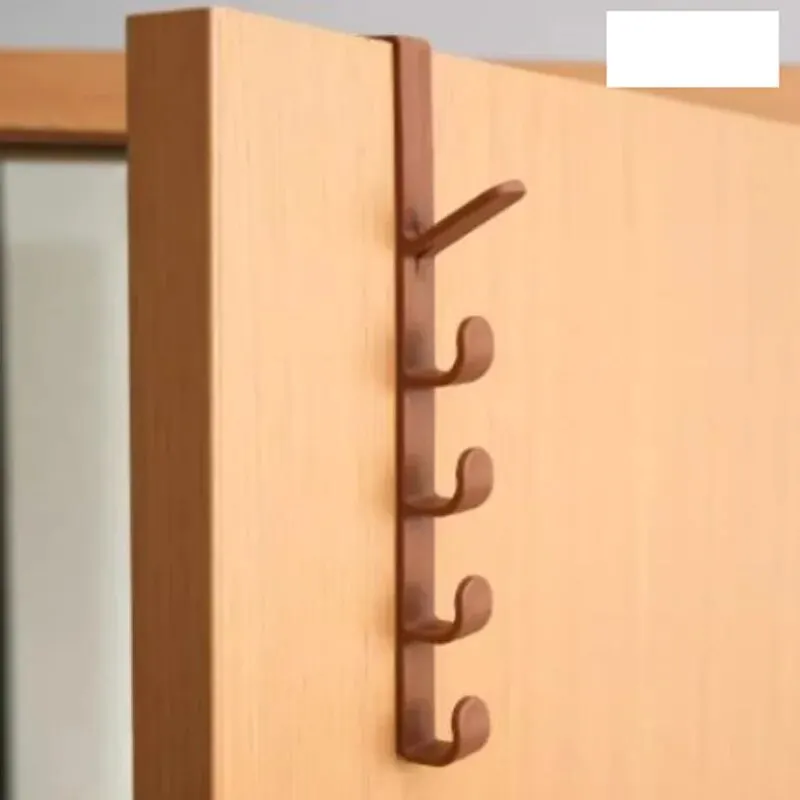 1pc Long Row Of Hooks Behind The Door Bag Rack Ins Dormitory Storage Hanger Wall-mounted Storage Rack Hat Organizer storage hook