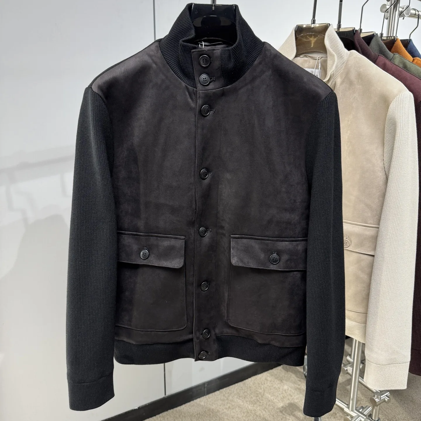 BC Italy Casual Knitted Splicing Down Jacket - Image 4