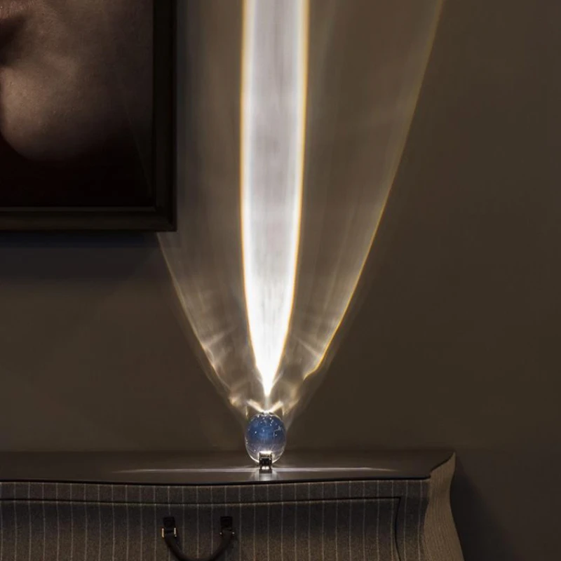 

Personalized creativity and atmospheric projection bedside elliptical crystal