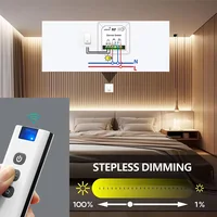 Wireless Dimmer Light Switch with Remote Controls AC110V 220V Dimmable Switch 100M Control for LED and Halogen 10W-150W (No Wifi - Image 2