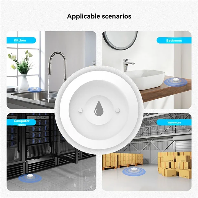 B03B-Smart Water Leak And Flood Detector, Tuya Zigbee Sensor With Immersion Alert And Remote Monitoring Via Smart Life App 4