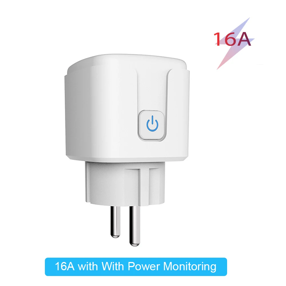 EU Smart WiFi Plug with Power Monitoring and Voice Control