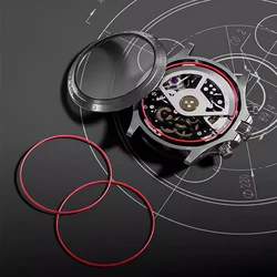 Premium Red 0.6mm Gasket O - Ring for Watch Case Back Repair (30 x0.9x0.6mm)