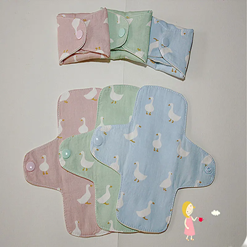 2 Pcs/lot 160mm Feminine Hygiene Pads Reusable Adult Diapers Sanitary Pad Soft Washable Panty