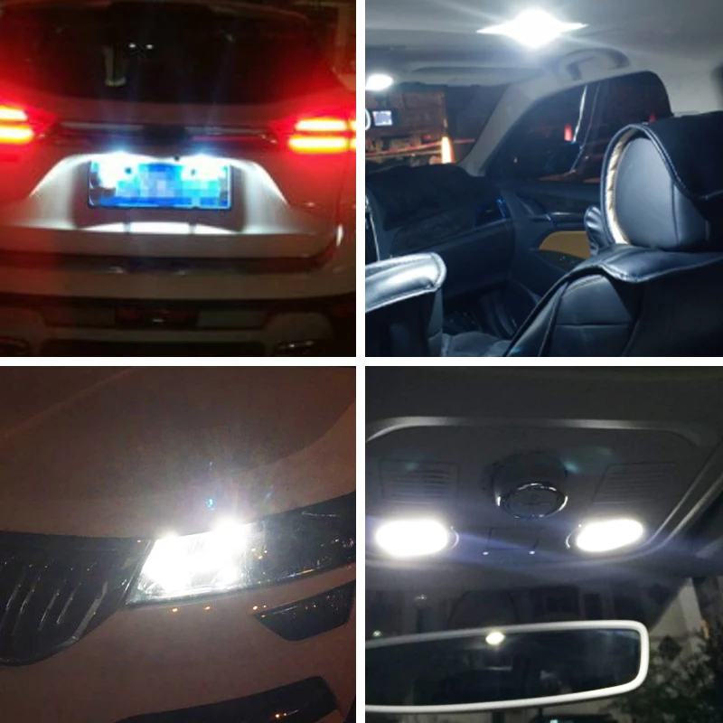 6x W5W LED  T10 24SMD ڵ ̵    194 168 2835 ȭƮ  ȭƮ ȣ 