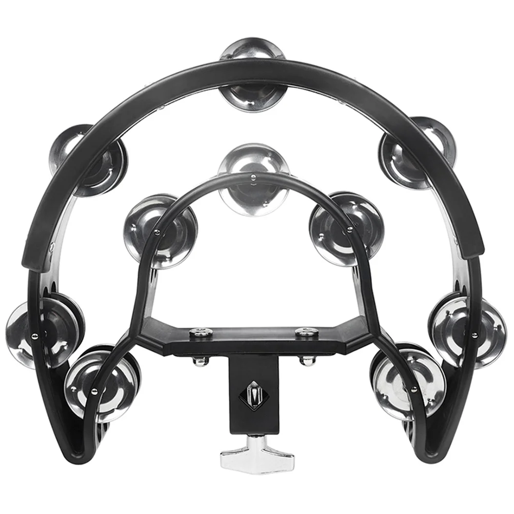 

Kickstand Tambourines Musical Instrument Adult Bells Toys Hand Shaking Metal Jingle