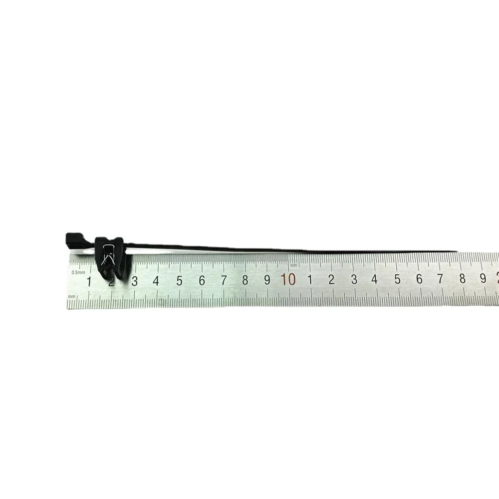 금속 클립 버클이 있는 자동차 케이블 타이, 전기 장비 및 제품, 50 개, 5MX200MM