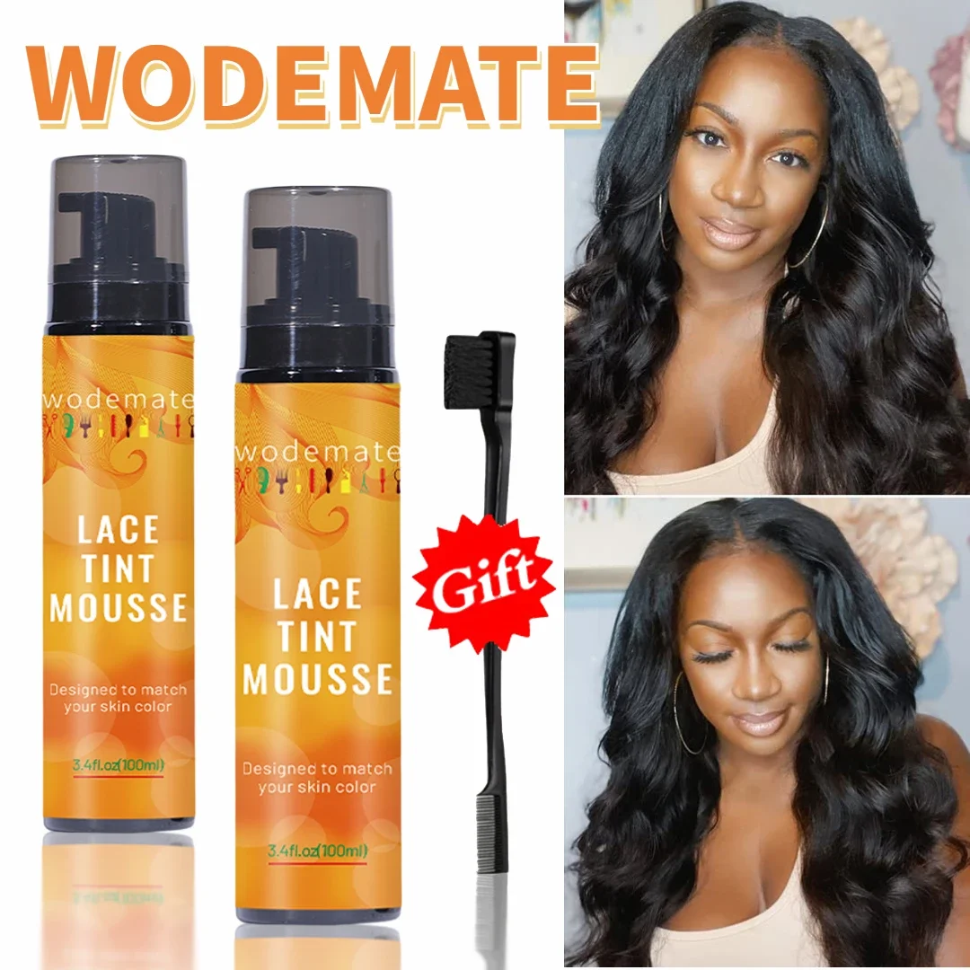 

Lace Tint Mousse Waterproof Lace Tint Spray For Lace Wig Light Brown Hair Dye Quick Dry Wig Grids Concealer No Residue