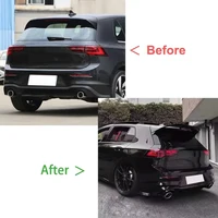 CS ClubSport Style Roof Spoiler Wing Kit Tuning For VW Golf 8 MK8 GTI GTD R 2020 2021 2022 2023 Car Rear Trunk Boot Spoiler Wing 2