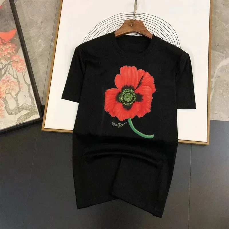 

Plus Size Cotton T Shirt France Laslxy Bsend Women Men Cotton Tshirt Female T-shirt Summer Oversized Flowers Tee Clothes Winter