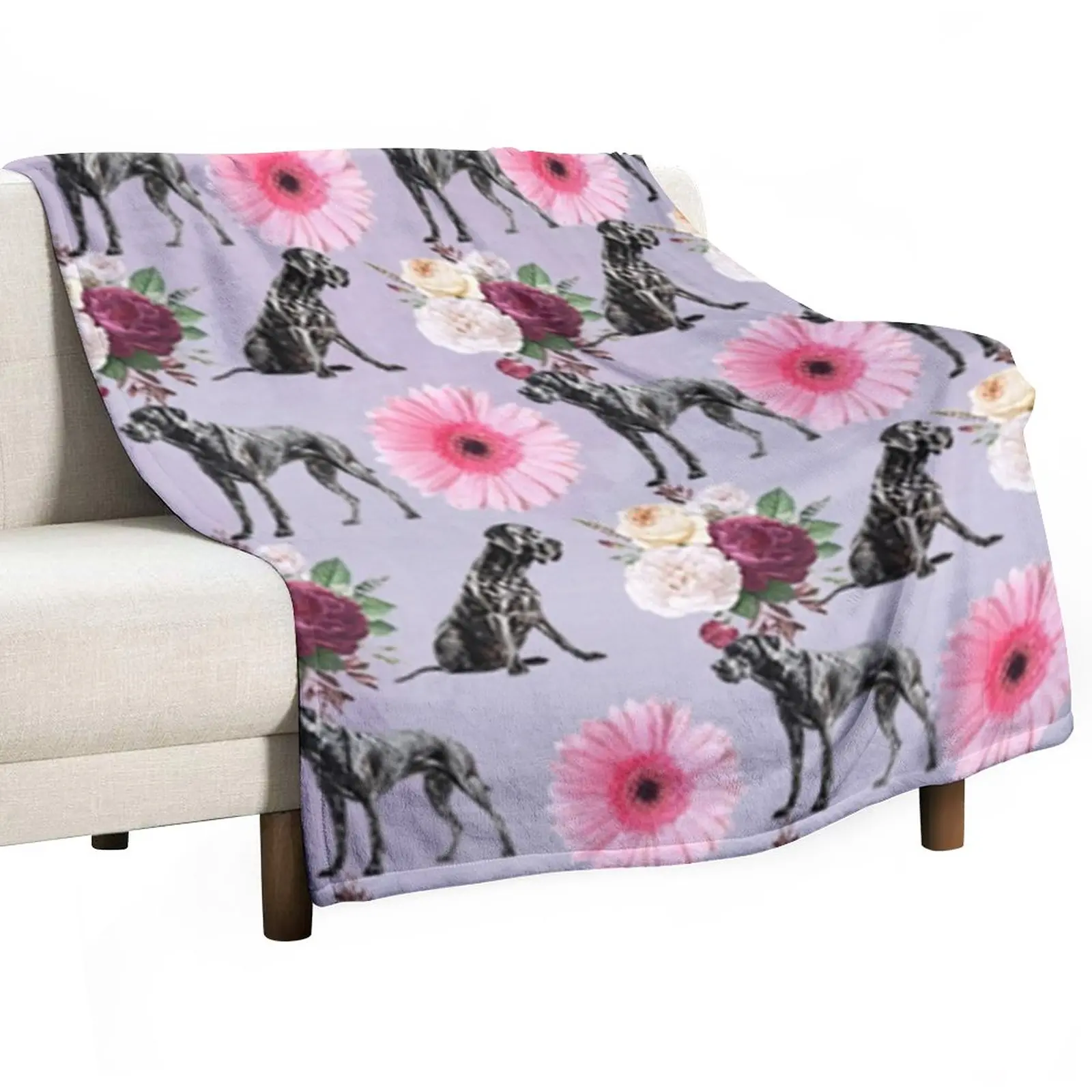 

Great dane Throw Blanket halloween Bed Fashionable Sofa Personalized Gift Blankets