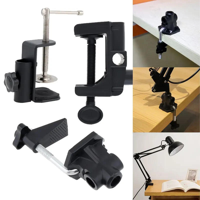 범용 브래킷 클램프 액세서리, DIY 고정 클립 피팅, 나사 조명 장착 카메라 홀더, 마이크 책상 램프 방송용