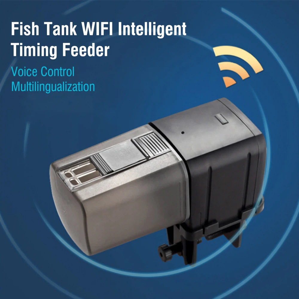 

Automatic Aquarium Fish Tank Feeder Timing/Wifi Wireless Smartphone APP Smart Speaker Voice Remote Control Fish Feeding