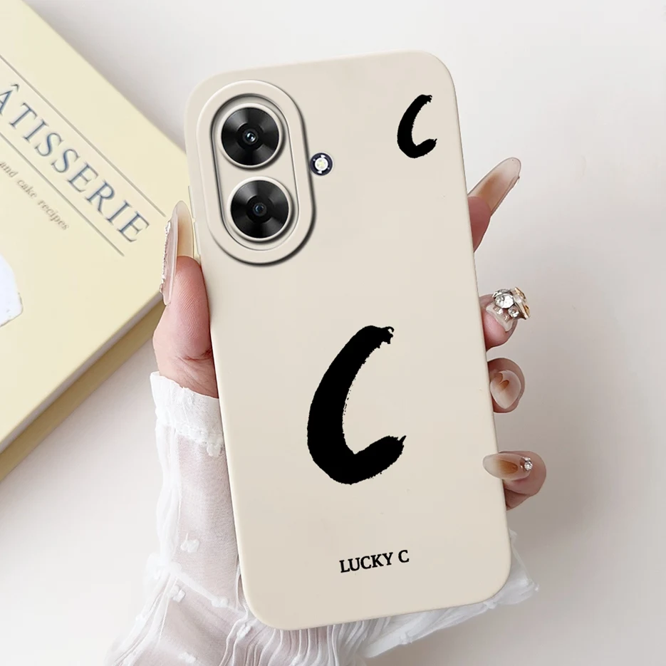 Cute Lucky Letters Soft Silicone Phone Case Cover - Stylish Protective s Coque