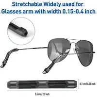 Manchon antidérapant en Silicone pour lunettes, cadre pour les yeux, jambe de traînée, support de crochet d'oreille fixe, artefact Anti-chute, accessoires pour lunettes, 10/20 pièces 4
