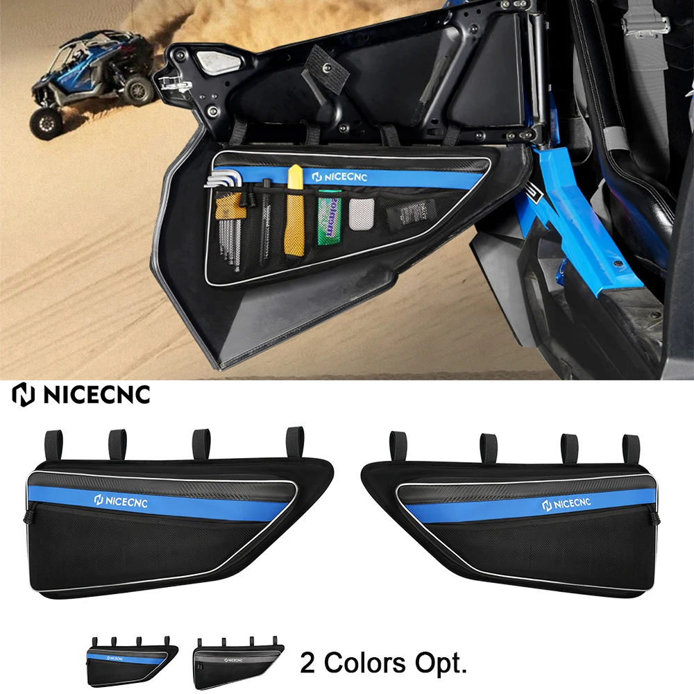

NICECNC UTV Side Door Bags for Polaris RZR XP 1000 Turbo 2014-2022 Oxford Water Resistant Tool Storage Panniers UTV Accessories