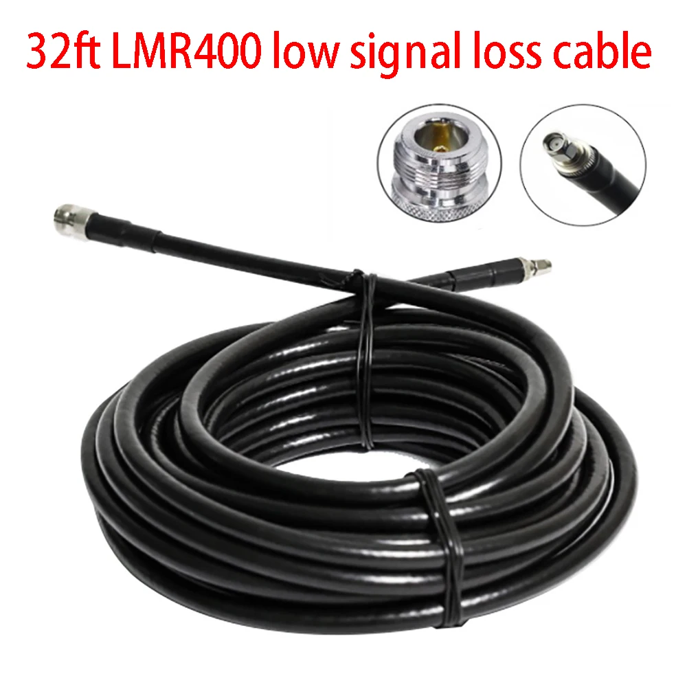 Helium Miner Antenna Cable 10m/32FT LMR-400 LMR400 N-FeMale To RP-SMA Male  Antenna Cable Communication Equipment best antenna for bobcat