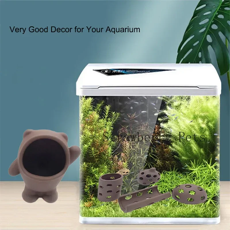 Ceramic Aquarium Decor: Fish & Shrimp Shelter Pottery House