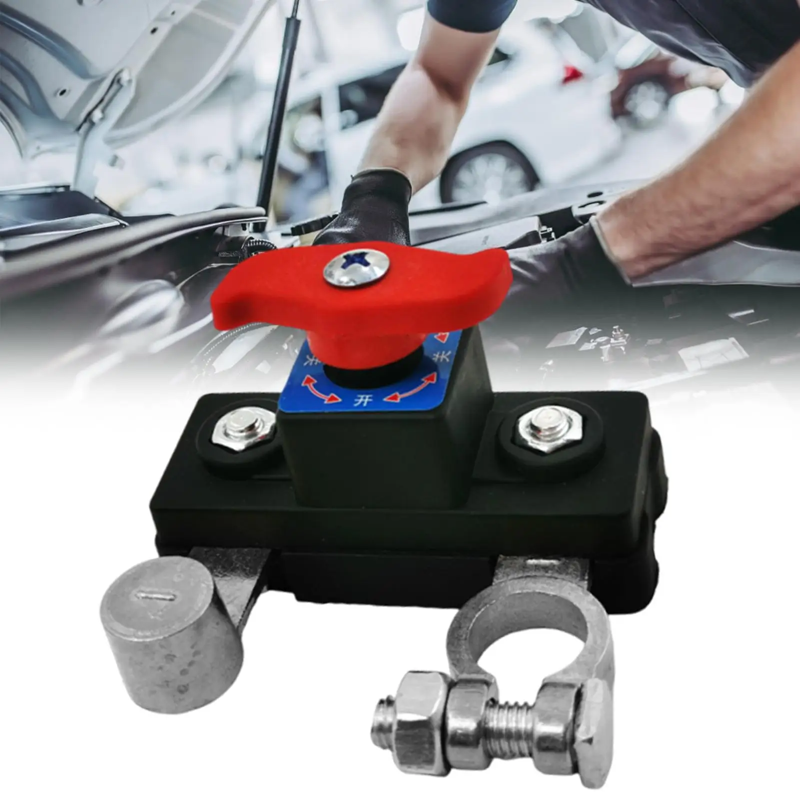Interruttore di Controllo Scollegamento Batteria 12/24V, Isolatore Automatico Doppia Tensione per Terminale Batteria, Interruttore Master di Spegnimento Batteria - immagine 3