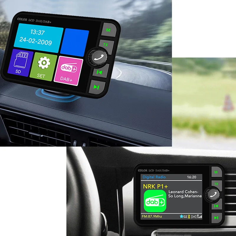 Récepteur Radio DAB + Bluetooth pour Voiture, Lecteur MP3, Radio FM, Signal  Numérique, Radios de Diffusion Uniquement pour l'Europe et l'Australie