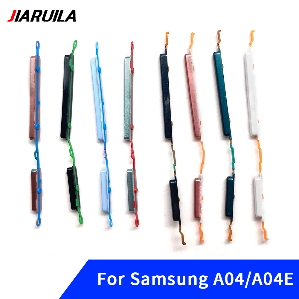 삼성 A04 A04E A04S A14 용 전화 전원 볼륨 버튼 새로운 외부 켜기 끄기 측면 키 수리 부품