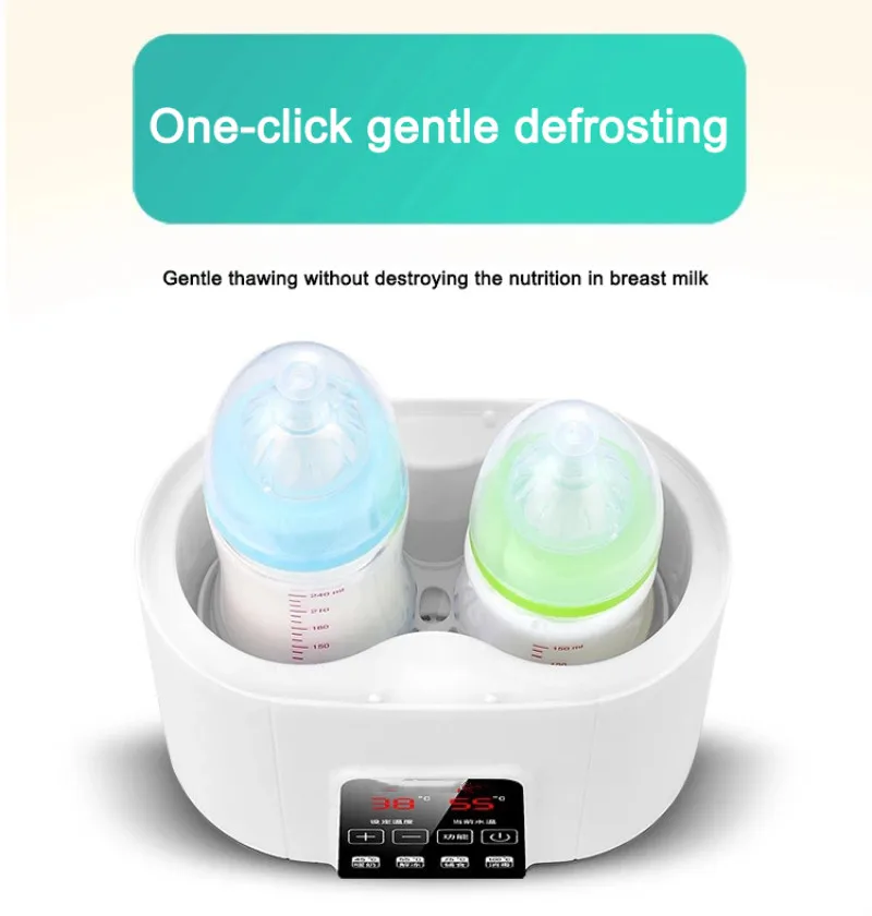 Bottle Warmer Milk Bottle Heater Bottle Sterilizer Multi-function Baby Nursing Bottle Heater Sterilizer Fast Breast Milk Bottle Warmer with Accurate Temperature Control