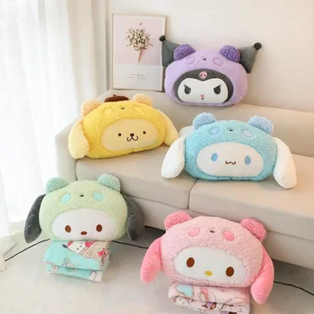 Sanrio Kuromi & Cinnamoroll Plush Pillow Blanket 1