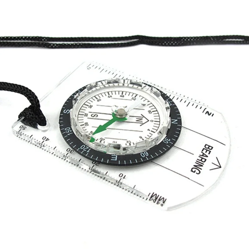 Wilderness Survival Outdoor Equipment Professional Multi-function Compass Map Scale
